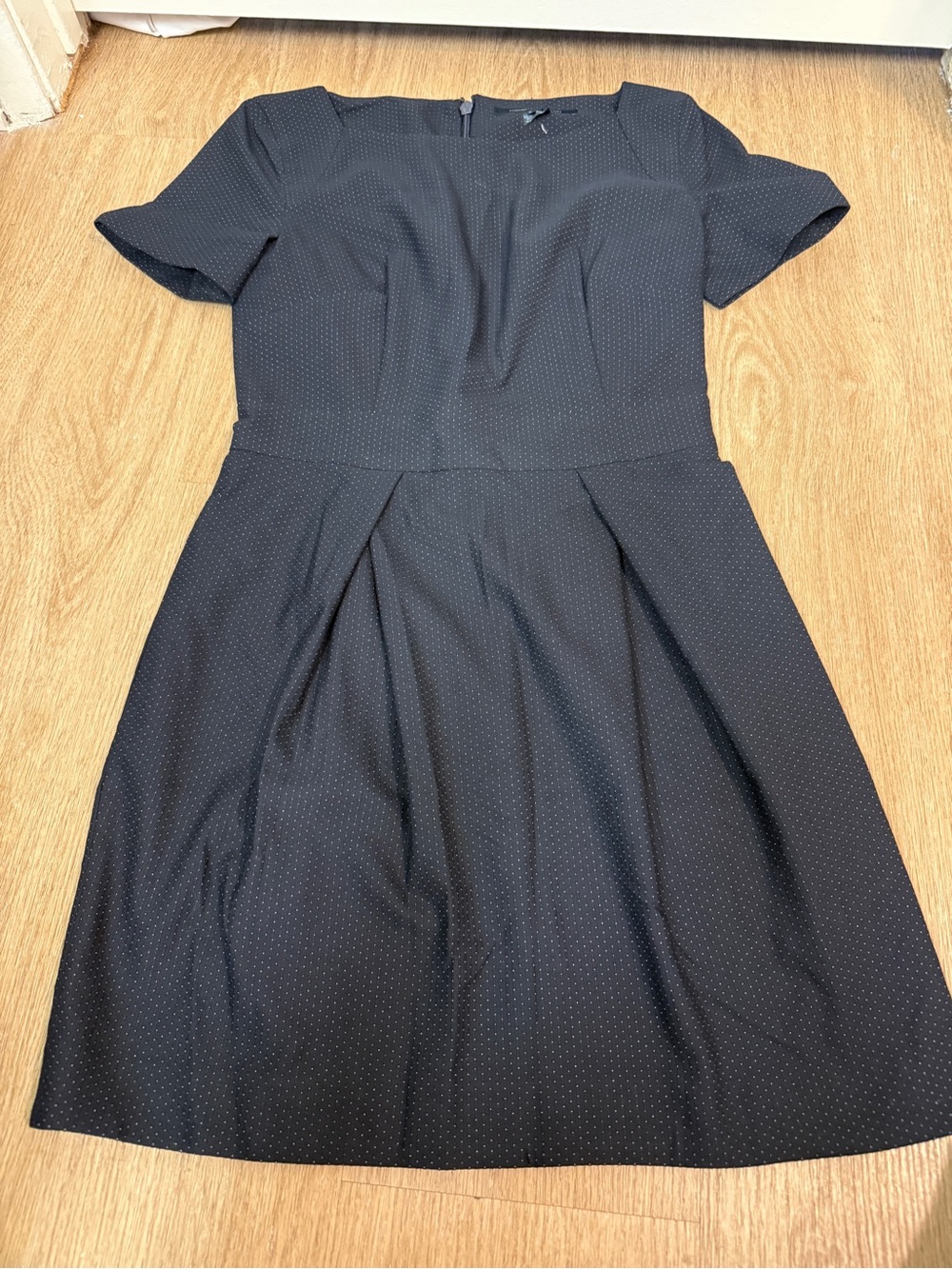 Never Worn French Connection Navy and White Dot Dress Size 2